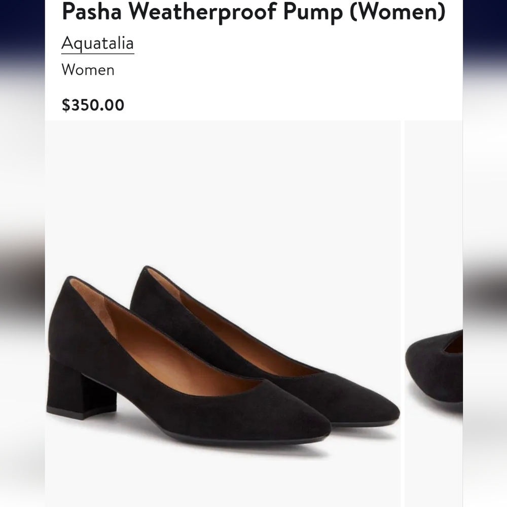 Aquatalia Black Pasha Weatherproof Heels